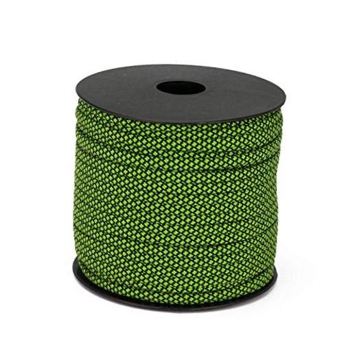 7 Strand Core 550lb Paracord Parachute Cord Lanyard Mil Spec Type Green & Black