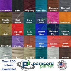 Genuine III 550lb Paracord – Nylon Cord in Solid, Multi, and Reflective Color…