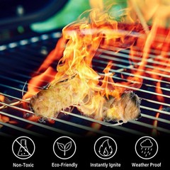 HGD Natural Fire Starters 256 Pcs Waterproof & Odorless Charcoal Starters fo…