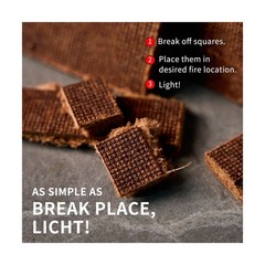 Fire Starters 160 Pcs for Campfire Fire Pit Wood Stove Waterproof Odorless