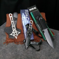 3pc Tactical Set: 11″ Survival Knife, 8.5″ Dive Knife & Multi-Spike Throwing Axe