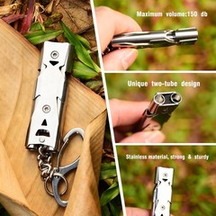 Whistle Emergency Whistles Keychain Rape Whistle Stainless Steel High Decibel…