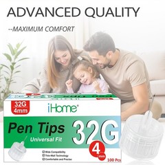 32G 4mm Universal Fit Comfort Pen Tips 100 Count Set