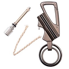 Charcoal Reusable Metal Keychain for Match Bottle Opener – Reusable