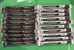 Lot of 20 White 8Hr/30 Minute Cyalume Lightsticks Prepper Survival Bug Out Bags