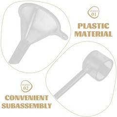4 Sets Mini Perfume Dispenser Tools Transparent Plastic Liquid Funnels
