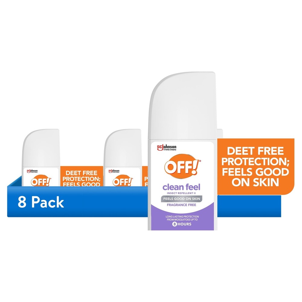 8 Pack OFF! Clean Feel Picaridin Mosquito Repellent Spritz Fragrance Free 4oz