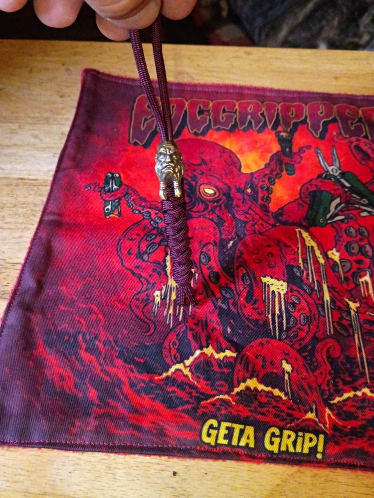 Knife, Book Bag Or Key Lanyard With Viking Beard Head