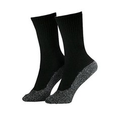 35° Below Socks for Men and Women, Designed with Soft Medium, 3 Pairs (Black)