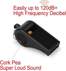 High-Quality Black Whistles with Lanyards – 24 Count for Coaches & Lifeguards