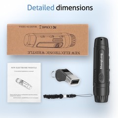 Shenglong Electronic Whistle with 3 Tones & 3 High Volume Settings – Black