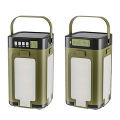 Compact Camping Lamp Multifunctional with Solar Charging & Foldable Leaves