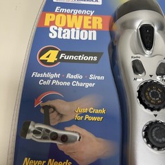 Ready America Emergency Power Station Flashlight Phone Charger Radio
