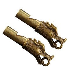 2PCS Loud Survival Whistle Keychain charm Emergency Whistle Delicate Creative