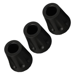 Trekking Pole Tips Replacement Long Lasting Rubber Feet (3pcs) for Hiking Poles