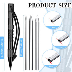 Paracord Knotters Tool Marlin Spike with 3 Pieces Paracord FID Paracord Tools Ma