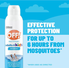 OFF! Insect Repellent Aerosol for Adults & Kids, Fragrance-Free Bug Spray 5oz
