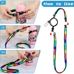Water Bottle Handle Straps, Durable Strap Carriers Set For Outdoor Activities