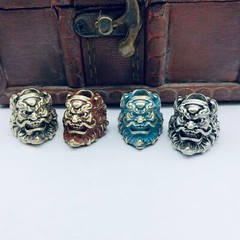 Retro Brass ChungKuel beads keychain DIY accessories paracord beads