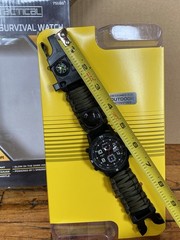 HD Tactical Survival Watch 5.9′ Paracord Rope Water Resistant Outdoor New