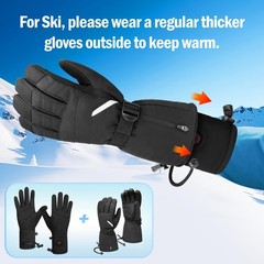 Xuanmei Gr Heated Gloves Liners For Men Women Rechargeable Battery Powered