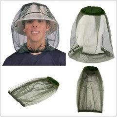 2x Anti-Mosquito Bug Bee Insect Head Net Hat Cap Sun Protection Fishing Hiking