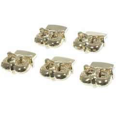 Craft County Heavy Duty Gold Metal Owl Shaped Cord Lock  Fits 325 Paracord