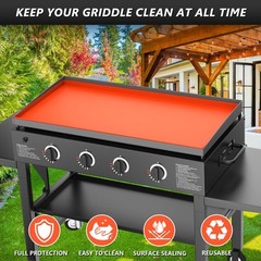 28″ Silicone Griddle Mat Cover for Blackstone, Heavy Duty Silicone Cover, All…