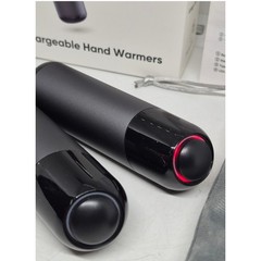 U-miss Rechargeable Hand Warmers 2 Pack Black Portable Power Bank Heat Therapy