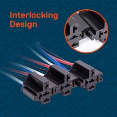 Online Led Store True Mods 6 Pack 4-Pin 12V Bosch Style Fused Relay Switch Kit