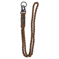 Paracord Lanyard, Strong Lanyard with USA Flag, Brown