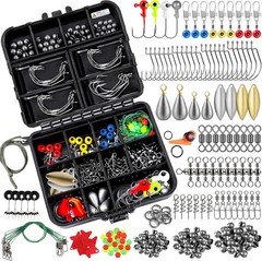 TOPFORT 187/343pcs Fishing Accessories Kit, 187pcs kit