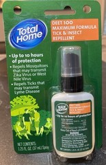 Total Home Deet 100 Maximum Formula Tick & Insect Repellent Spray