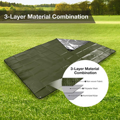 Redswing 6 Pack Heavy Duty Waterproof Emergency Thermal Tarp, Insulated Survival