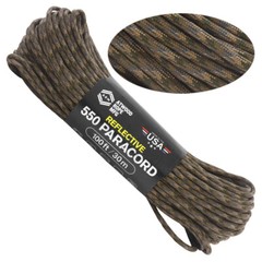 ATWOOD USA Reflective Paracord 550 Type III 7Strand 4mm AUTHENTIC small batch