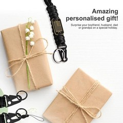 Fashion Paracord Tactical Woven Long Lanyard for Hanging Key Camera Whistle