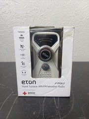 Eton FRX1 Hand Turbine AM/FM/Weather Radio White Silver Color New In Box
