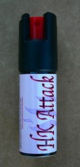 Hello Kitty pepper spray 1/2oz red holster nail safe keychain defense security