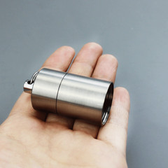 Titanium 3 Groups Storage Case Capsule Seal Container Keychain Outdoor EDC Tool