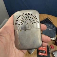 Vintage Lot of Metal Hand Warmers & Lighters, Zippo Peacock Jon-E Jc Higgins