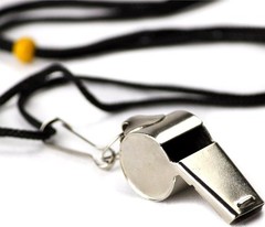 Lightweight Coaching Whistle in Stainless Steel with Lanyard for Effortless Use