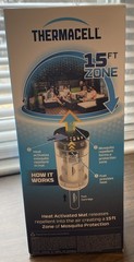 New Thermacell Patio Shield Mosquito Scent Free Repellent Fuel-Based 15 ft Zone