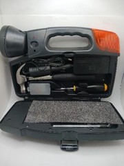 MAGELLAN EMERGENCY TOOL SET AND FLASHLIGHT INCLUDES TIRE GUAGE FUSES