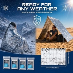 FRONTLINE Mylar Emergency Blankets 54″ x 84″ | Lightweight Thermal Survival Spac