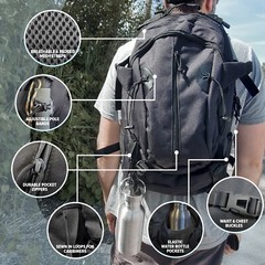 6 Person Emergency Kit/Survival Backpack for 72 Hours, Natural Disasters & More