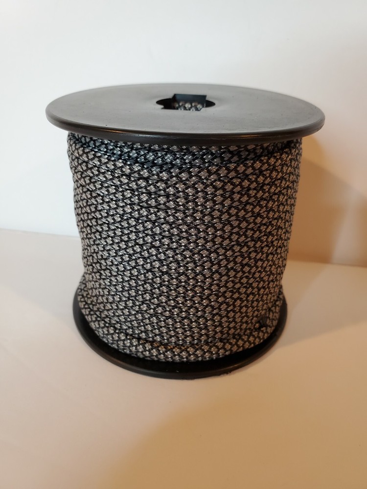 9 Strand 550 Paracord Strong 100 ft Grey/Black Camping, Preppers Survival