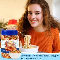 11.6oz Dried Ramen Toppings – 11 Mixed Dehydrated Seafood & 11.6 ounces