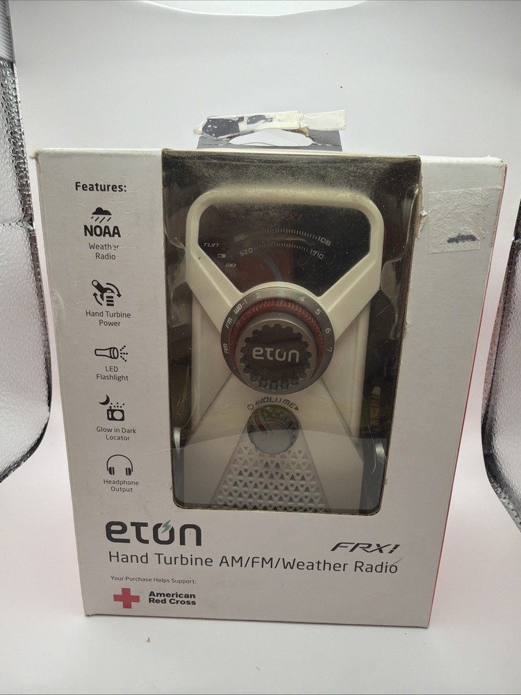 ETON FRX1 Hand Turbine AM FM Weather Analog Radio New Glow in Dark