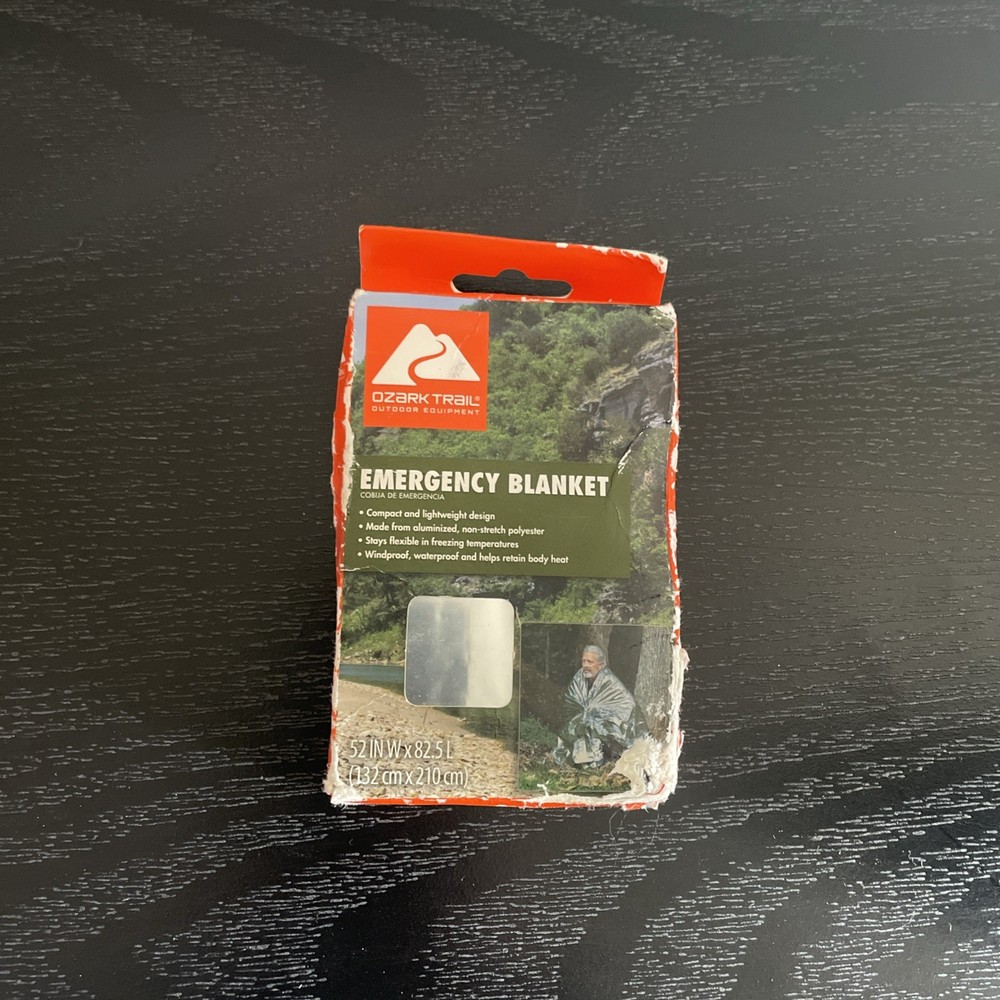 Ozark Trail Emergency Blanket, Aluminized Polyester Outdoor Equipment