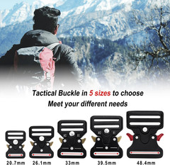 1 Inch Tactical Buckle for Paracord Bracelets, Metal Tactical Paracord Buckle Ha